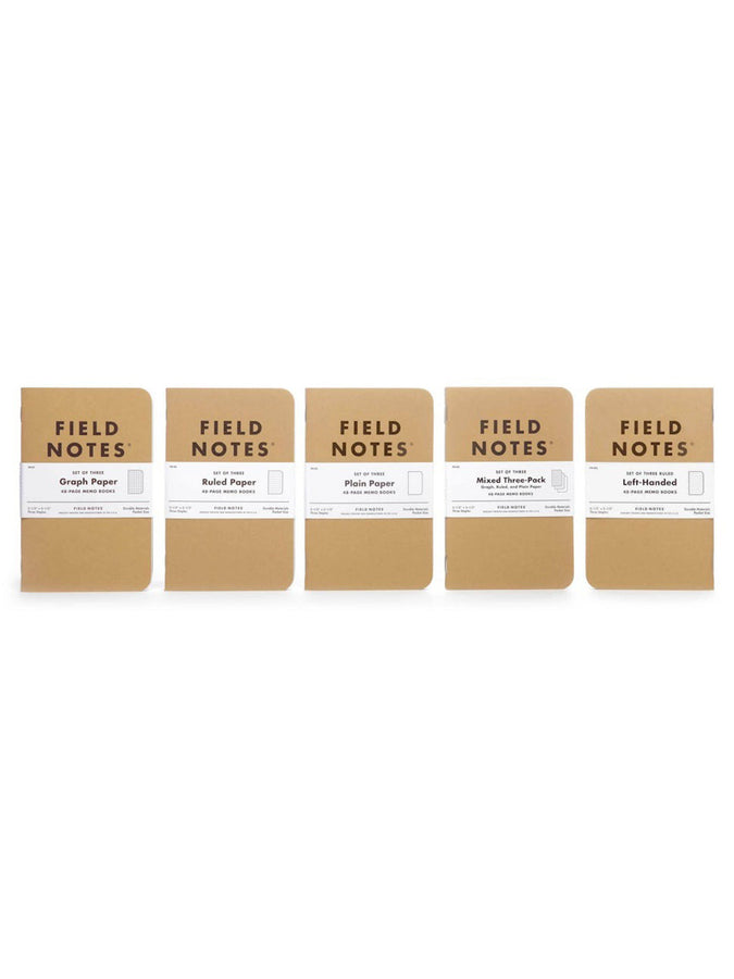 Field Note Original Kraft Notebook 3 Pack | ASSORTED