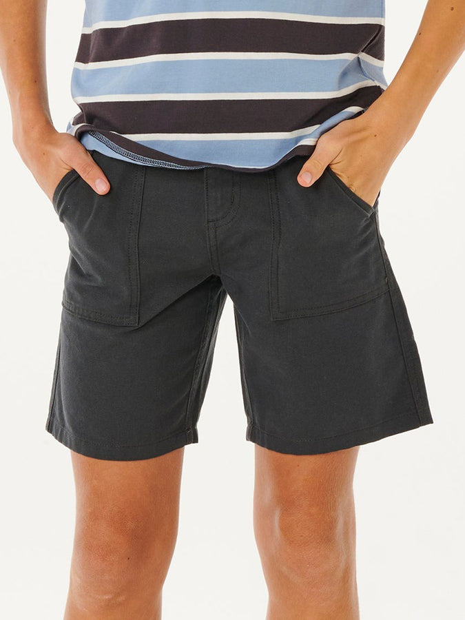 Rip Curl Hyped Canvas Shorts Spring 2026 | WASHED BLACK (8264)
