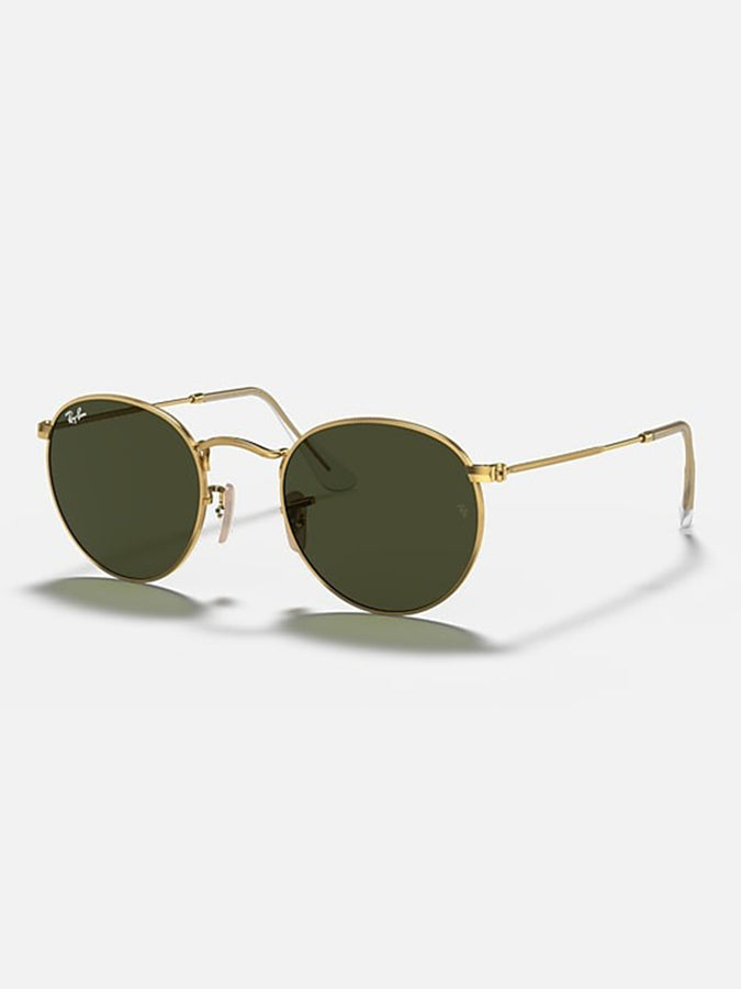 Ray Ban Round Metal Arista Gold/G-15 Green Sunglasses | ARISTA GOLD/G-15 GREEN