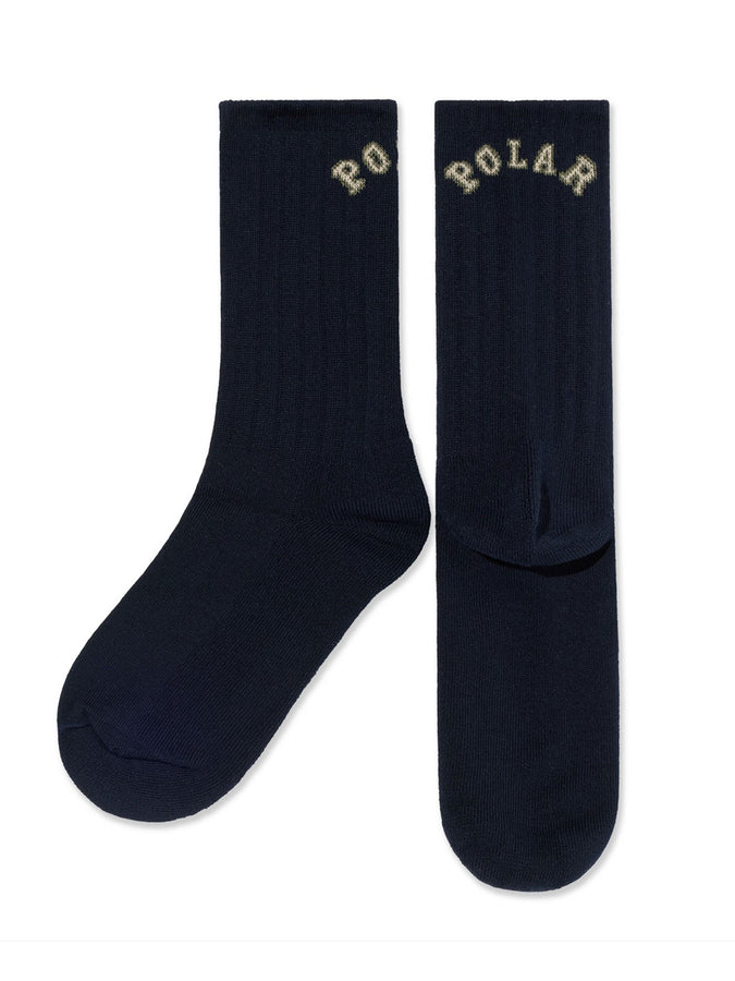 Polar Skate Co Large Rib College Socks | DARK NAVY