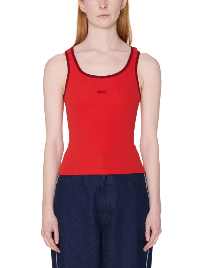 Obey Loren Rib Tank Top Summer 2026 | RED (RED)