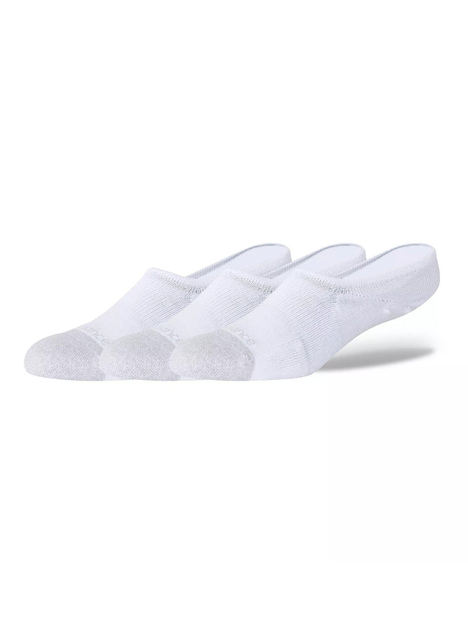 New Balance Active Invisble No Show 3 Pack Socks Spring 2026 | WHITE