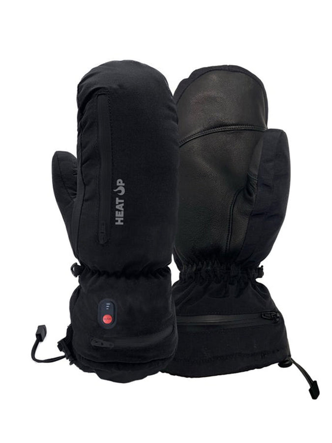 Heat Up Mountain Heated Waterproof Mitts | BLACK
