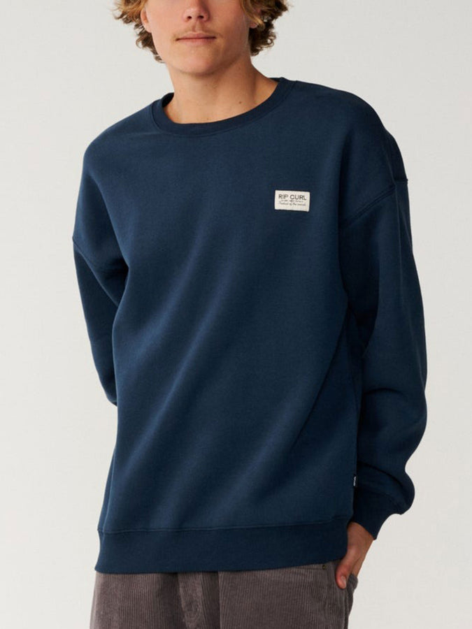 Rip Curl Pacific Rinse Crewneck Sweatshirt Fall 2026 | DARK NAVY (0291)