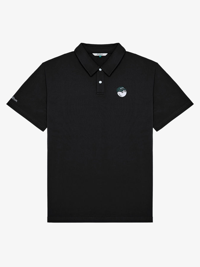 Malbon Fairway Baldwin Short Sleeve Polo Fall 2026 | BLACK