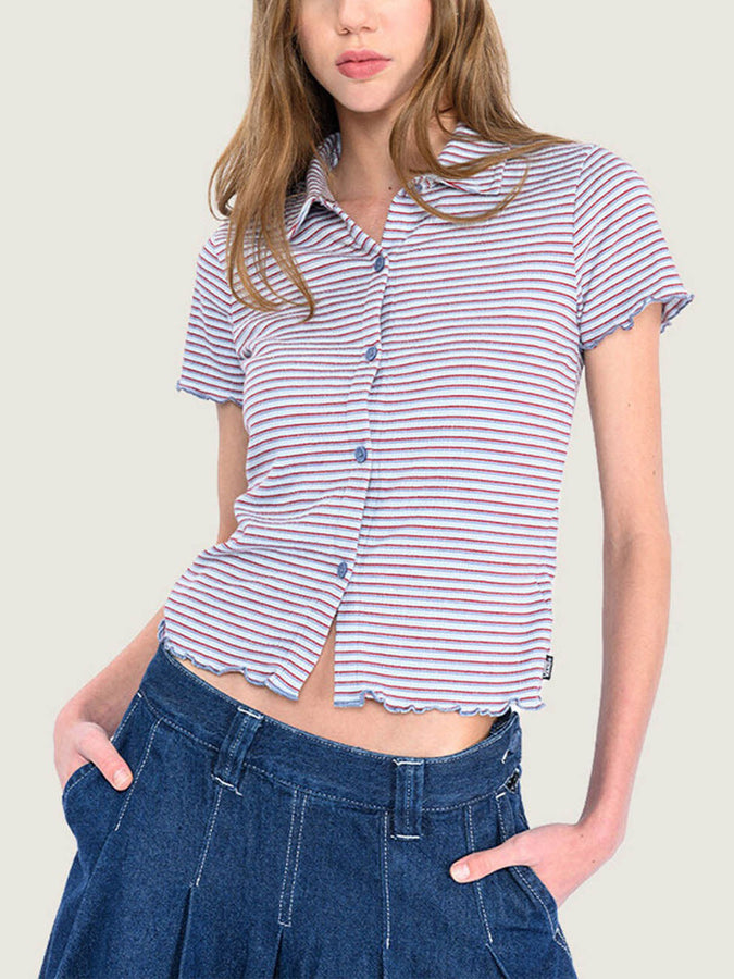 Vans Maybelle Short Sleeve Buttondown Shirt Spring 2026 | DAWN MIST (FOA)