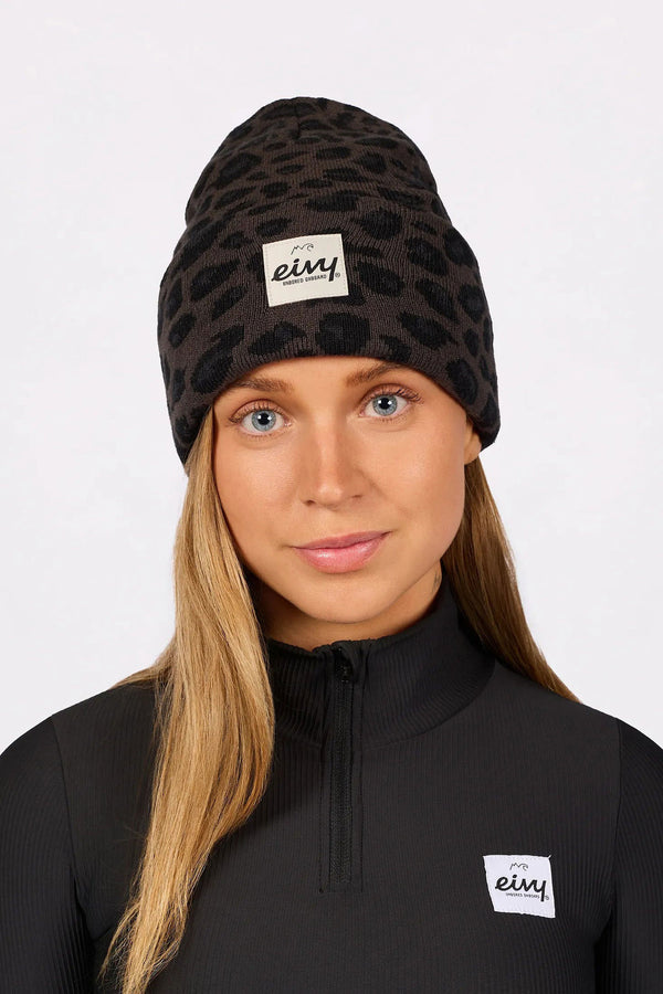 Eivy Watcher Black Leopard Beanie | BLACK LEOPARD