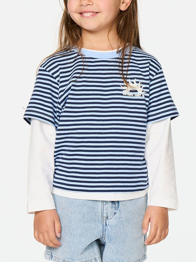 Rip Curl Road Trip Stripe Long Sleeve T-Shirt Fall 2026 | SKY BLUE (0079)