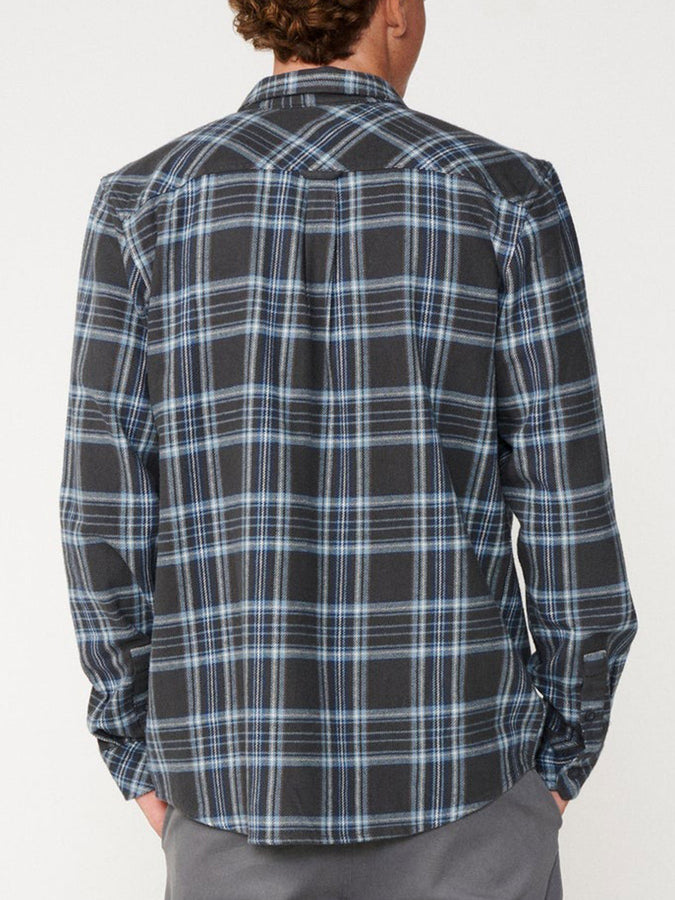 Rip Curl Griffin Flannel Long Sleeve Buttondown Shirt Fall 2026 | WASHED BLACK (8264)