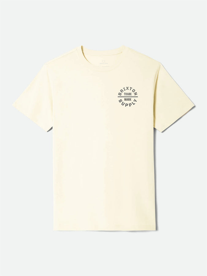 Brixton Oath V T-Shirt Summer 2026 | CREAM/WASHED BLACK