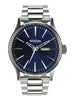 Nixon Sentry Stainless Steel Blue Sunray Watch