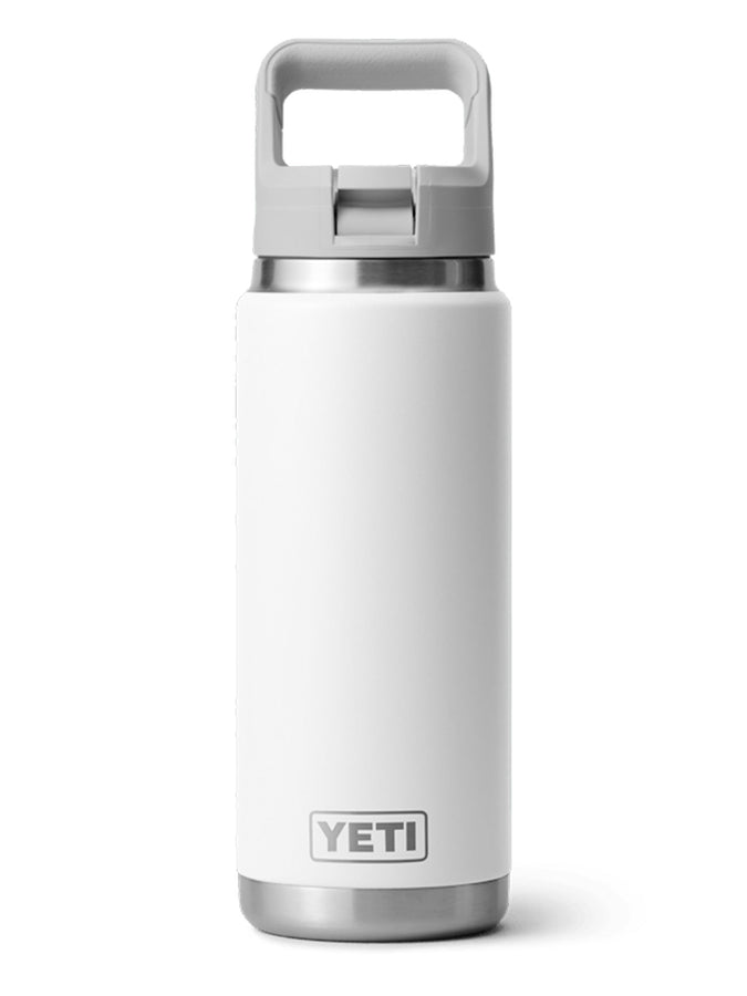 Yeti Rambler 26oz Straw White Water Bottle | WHITE