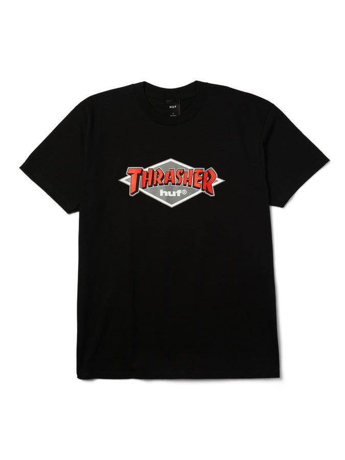 Huf x Thrasher Logo T-shirt | BLACK