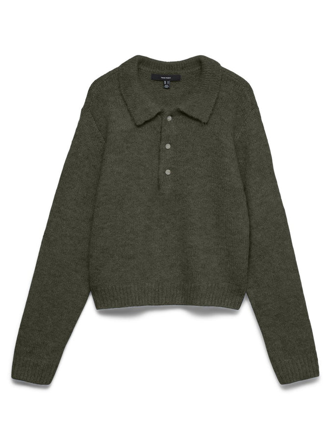 Vero Moda Cora Long Sleeve Polo Holiday 2026 | FOREST NIGHT