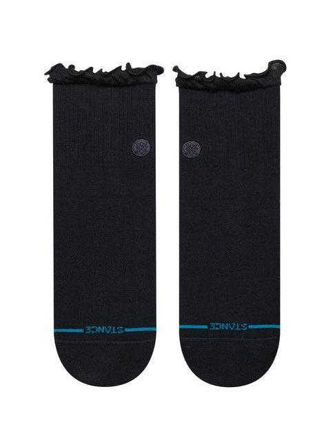 Stance Ruffle Icon Quarter Black Socks | BLACK (BLK)