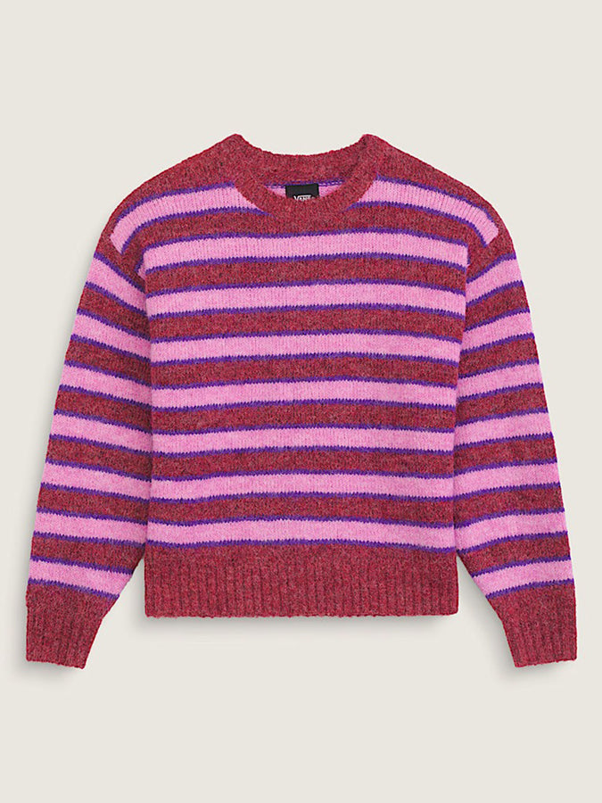 Vans Rollins Stripe Sweater Fall 2026 | POPPY EMBR/PURPL LICORCE (HCT)