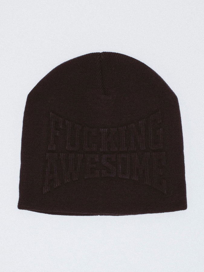 Fucking Awesome Ko Embossed Beanie | BLACK