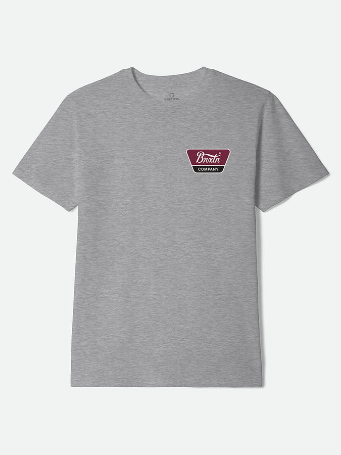 Brixton Linwood T-Shirt Summer 2026 | HEATHER/OFF WHITE/RED MAHOGANY