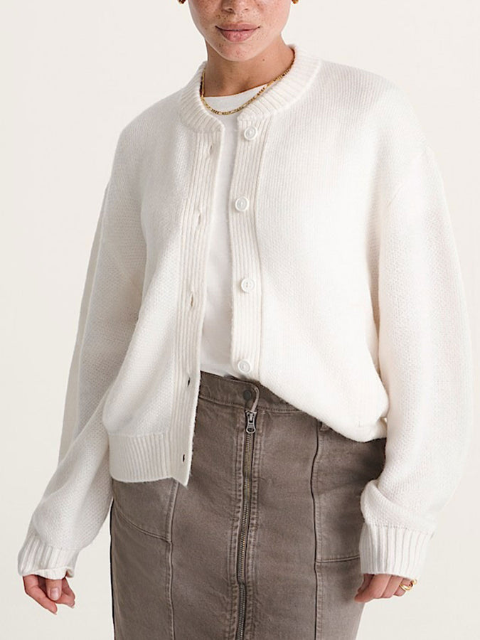 Vans Teddy Round Neck Cardigan Fall 2026 | EGRET (C9F)