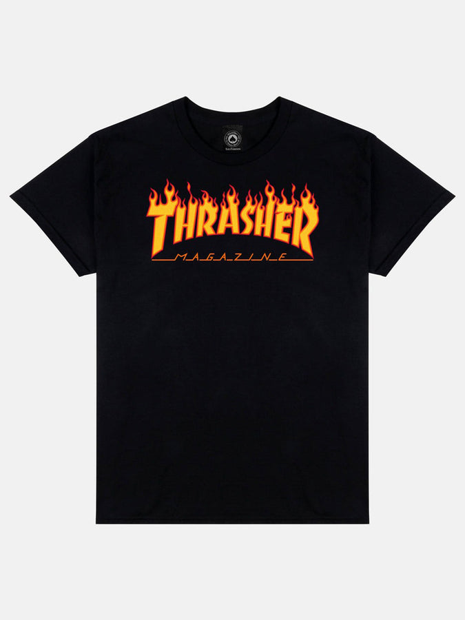 Thrasher Flame Logo T-Shirt Fall 2026 | BLACK