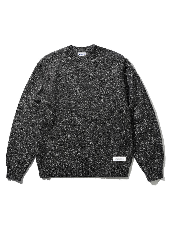 Butter Goods Speckle Crewneck Sweatshirt Fall 2026 | CHARCOAL