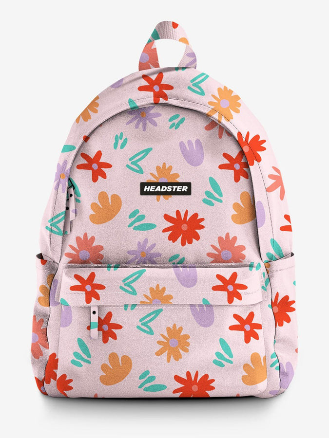 Headster Painted Flowers Backpack | POWDER PINK