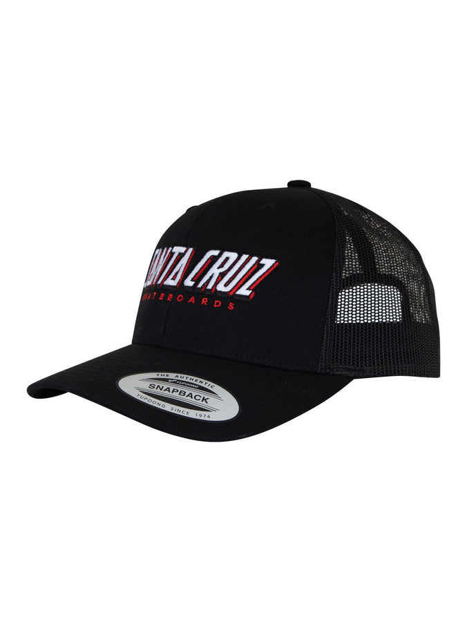 Santa Cruz Big Strip Snapback Hat Summer 2026 | BLACK