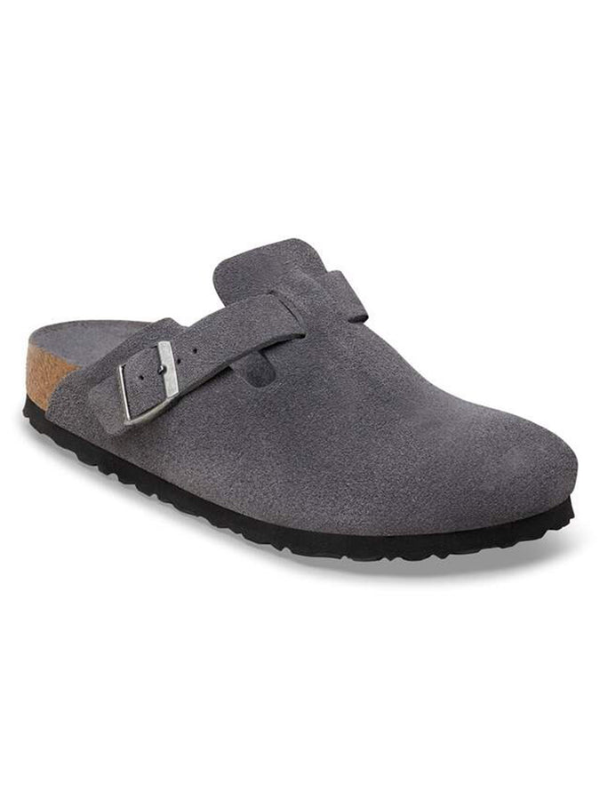 Birkenstock Boston Soft Footbed Suede N Charcoal Shoes Fall 2026 | CHARCOAL