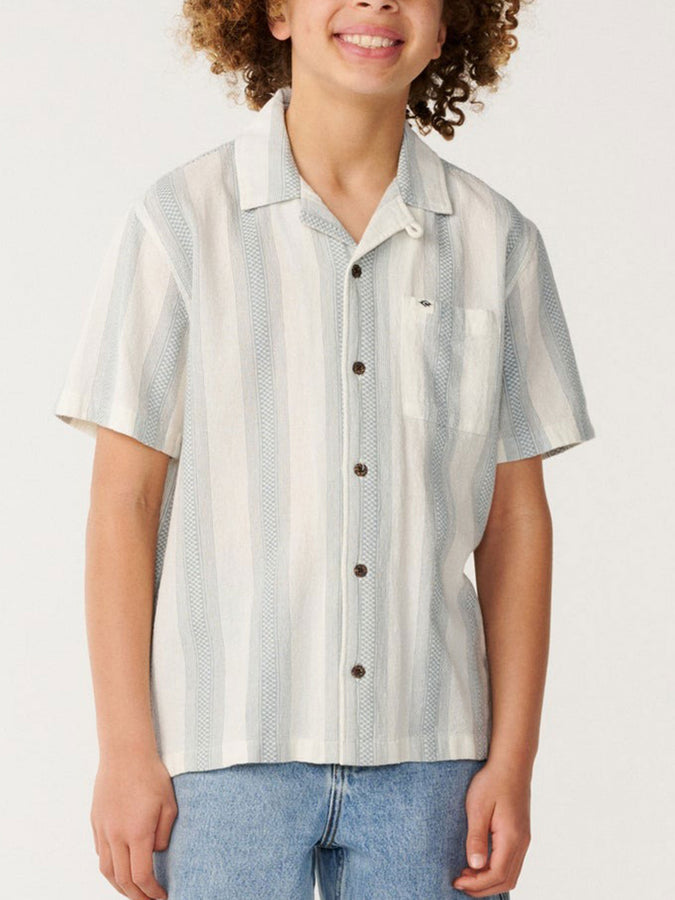 Rip Curl Classic Surf Weaver Short Sleeve Buttondown Shirt Fall 2026 | BONE (3021)