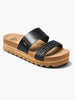 Reef Cushion Vista Hi Black Braid Sandals Summer 2026