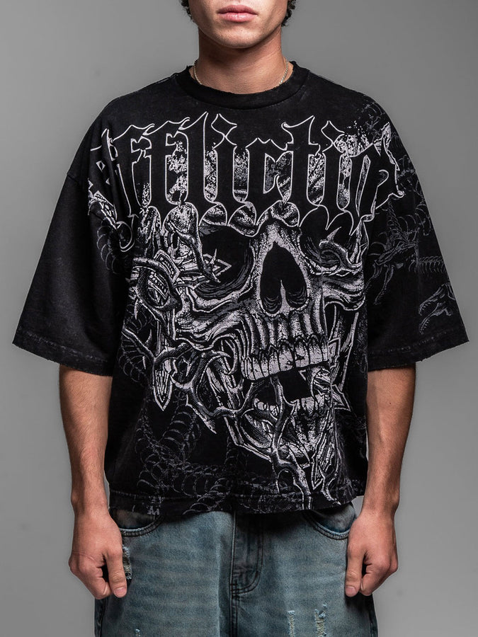 Affliction Sinister Path T-Shirt Fall 2026 | BLACK LAVA WASH