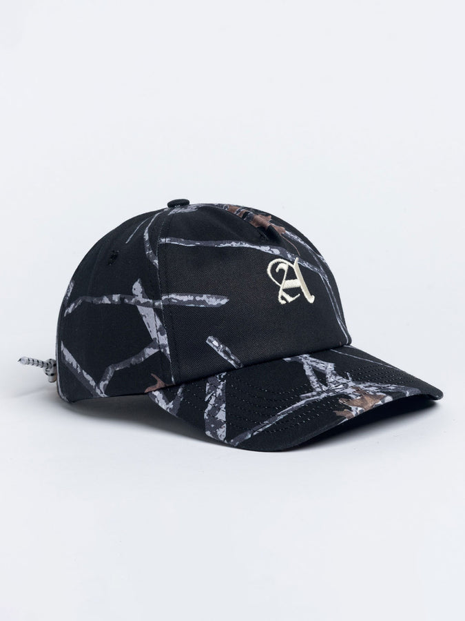Corduroy Camo Trucker Hat | BLACK