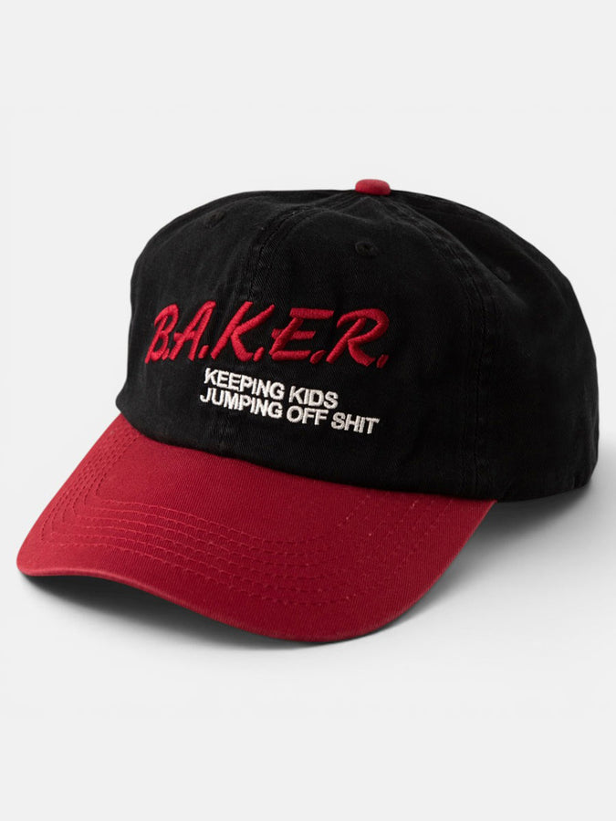 Baker Narc Snapback Hat | BLACK/RED