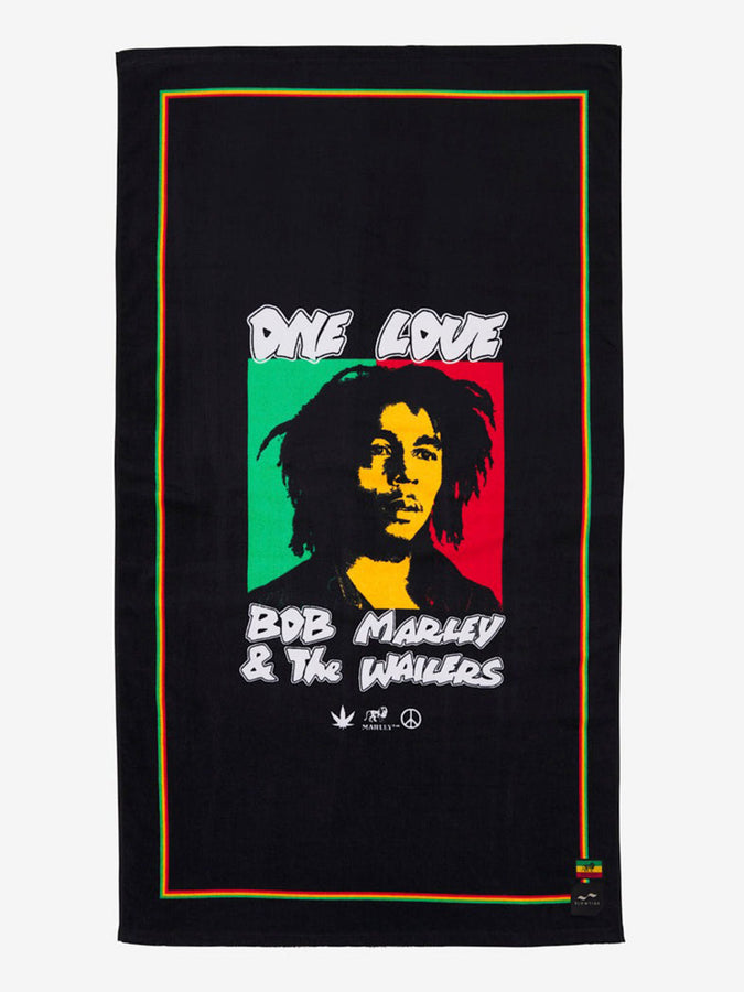 Slowtide One Love x Bob Marley Towel | BLACK