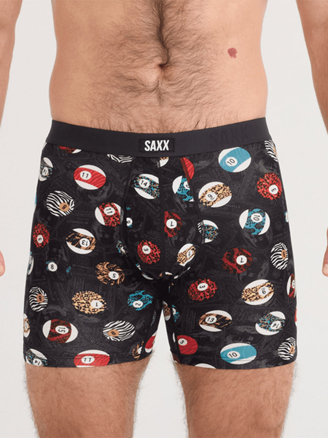 Saxx Vibe Xtra Soft Comfort Billiard Parlor Black Boxer Brief | BILLIARD PARLOR NOIR (BIL)