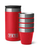 Yeti Safety Red Shot Glasses With Carrying Case