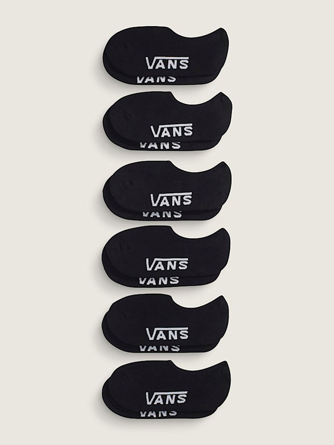 Vans No Show 6 Pack Socks | BLACK (BLK)