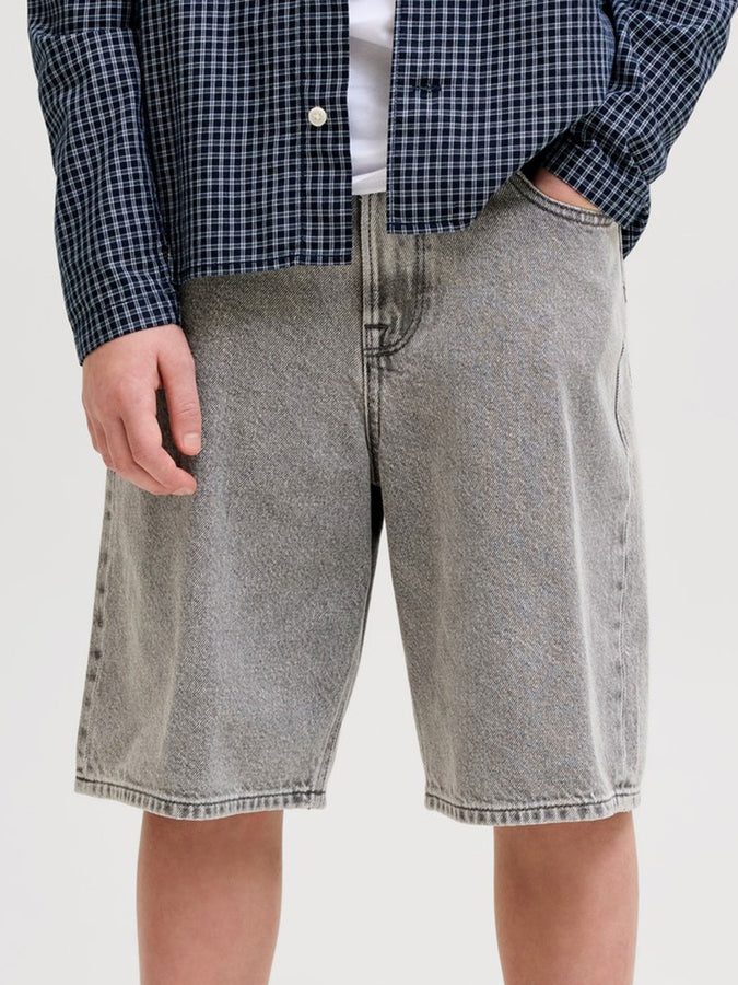 Jack Jones Alex Original Sq 732 Shorts | GREY DENIM