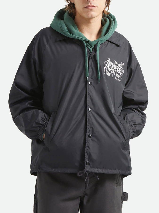 Brixton Watchman Lightweight Coaches Jacket Spring 2026 | BLACK