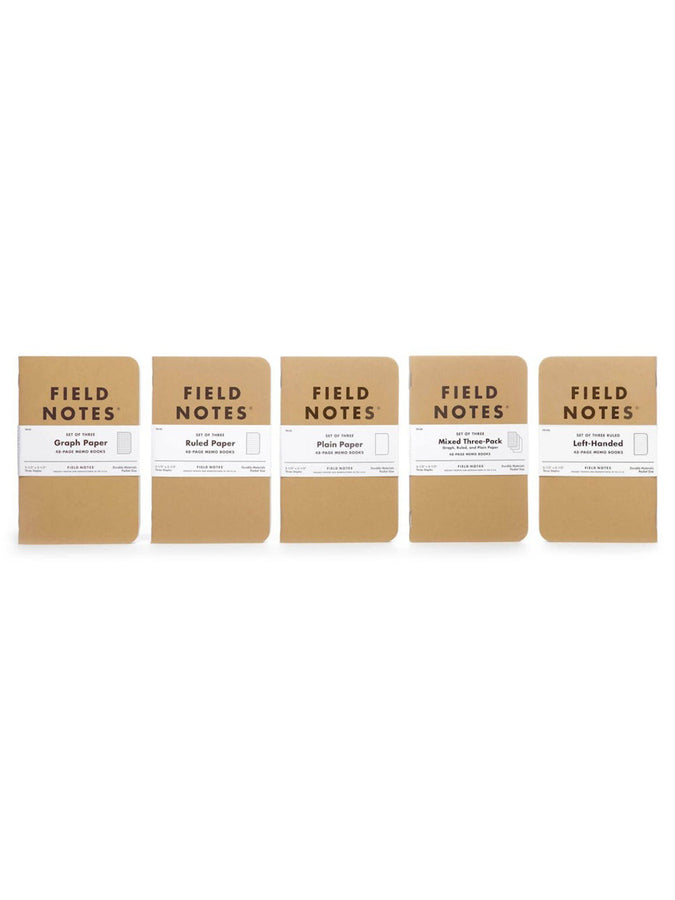 Field Note Original Kraft Ruled Notebook 3 Pack | ASSORTED