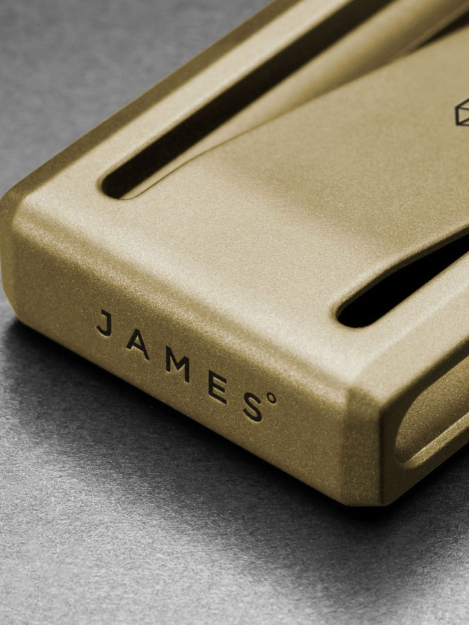 The James Brand The Martindale Gold Wallet | GOLD