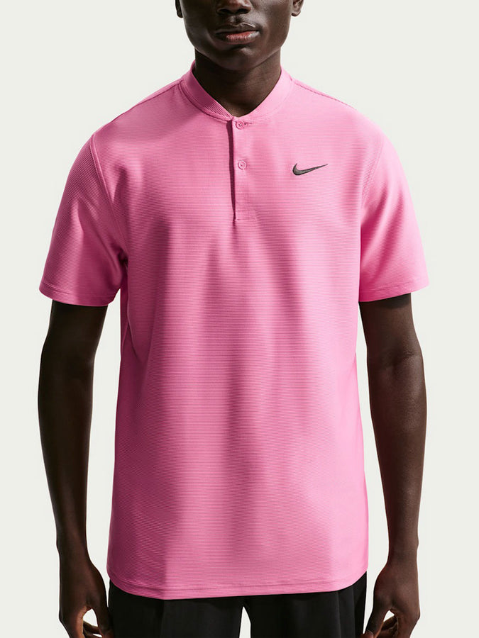Nike Golf Velocity Dri-Fit Blade Short Sleeve Polo Summer 2026 | PEONY/BLACK (641)