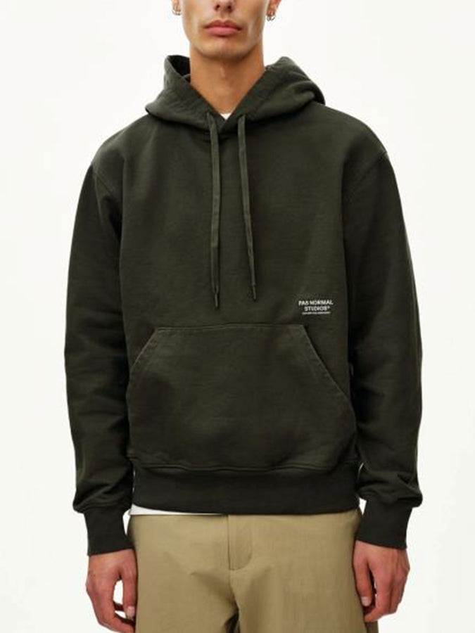 Pas Normal Studios Off-Race Hoodie Fall 2026 | DARK OLIVE