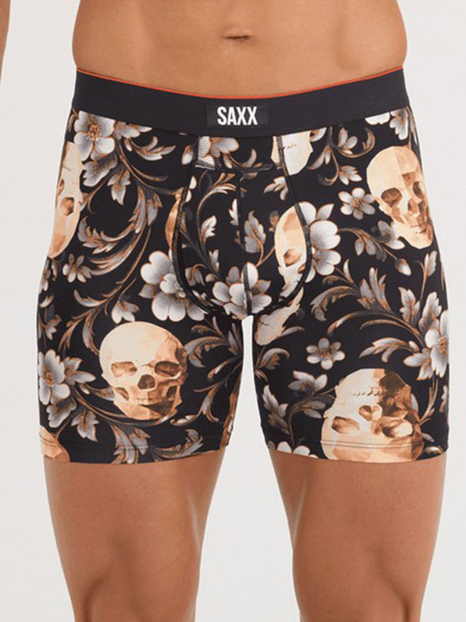 Saxx Multi Sport Mesh Gold Skull Black Boxer | GOLD SKULL BLACK (GDK)