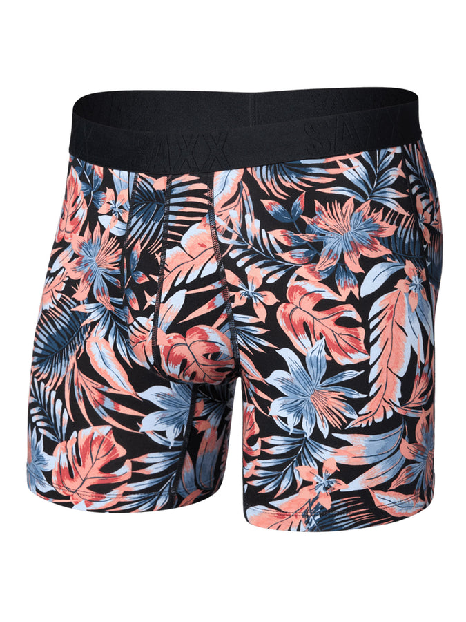 Saxx DropTemp Cooling Cotton Palm Passion Black Boxer | PALM PASSION BLACK (PPS)