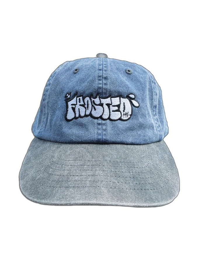 Frosted Skateboards Throwy Logo Hat Fall 2023 | BLUE/GREY
