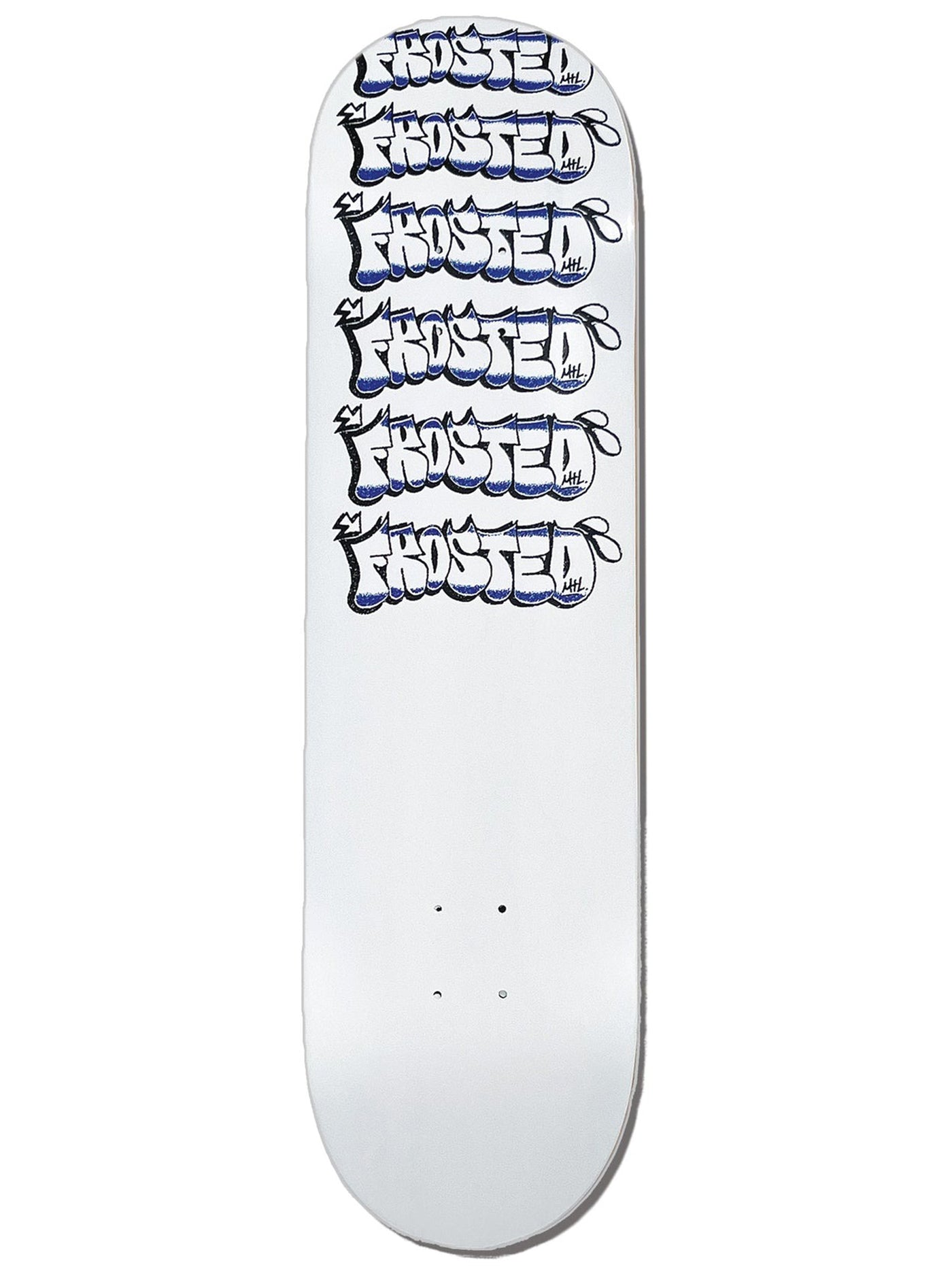 Frosted Skateboards Throwy Logo Skateboard Deck