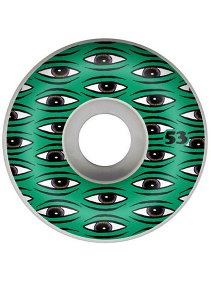 Toy Machine All Seeing 53mm Skateboard Wheels 2025 | WHITE