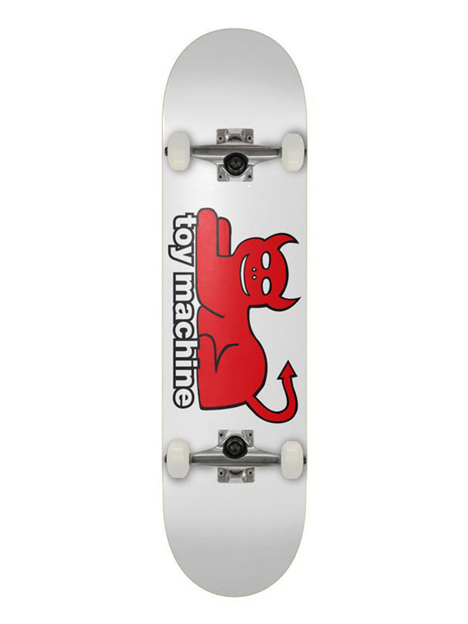 Toy Machine Devil Cat White 8’’ Complete Skateboard | WHITE