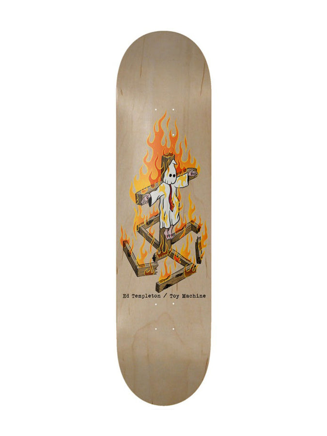 Toy Machine Templeton Charred Cross 8.25’’ & 8.5’’Skateboard Deck | BLACK